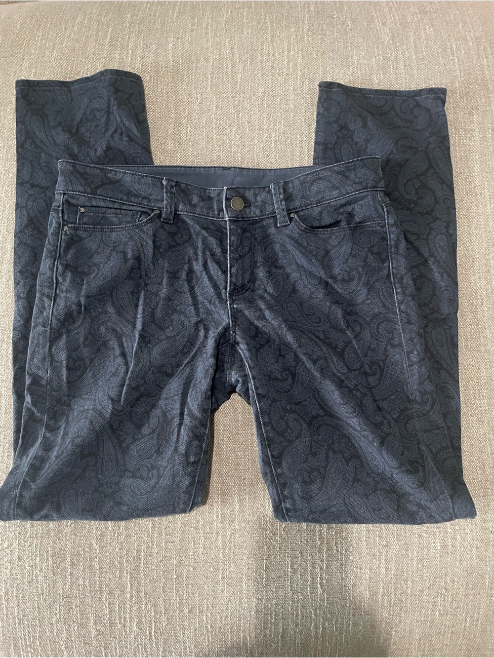 Ann Taylor Modern Fit Paisley Print Jeans